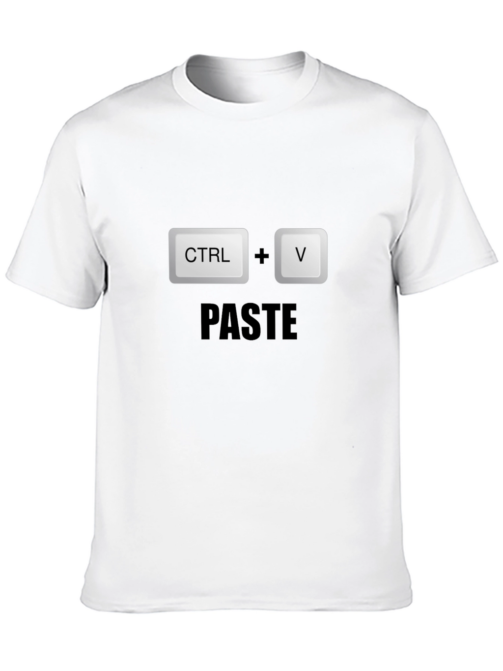 CTRL+V Paste Black T-Shirt - Programmer Humor!
