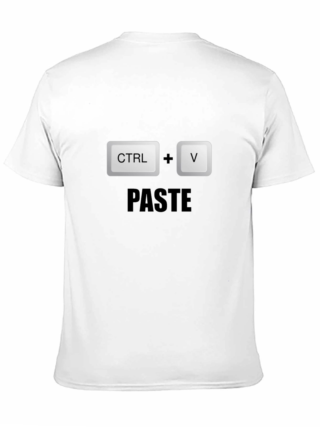 CTRL+V Paste Black T-Shirt - Programmer Humor!