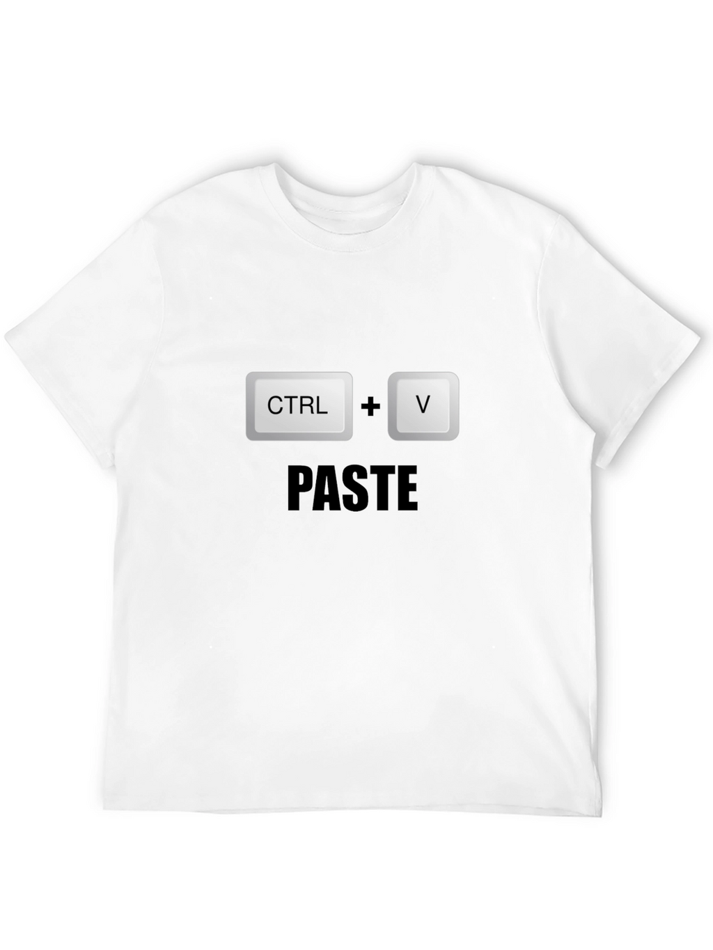 CTRL+V Paste Black T-Shirt - Programmer Humor!