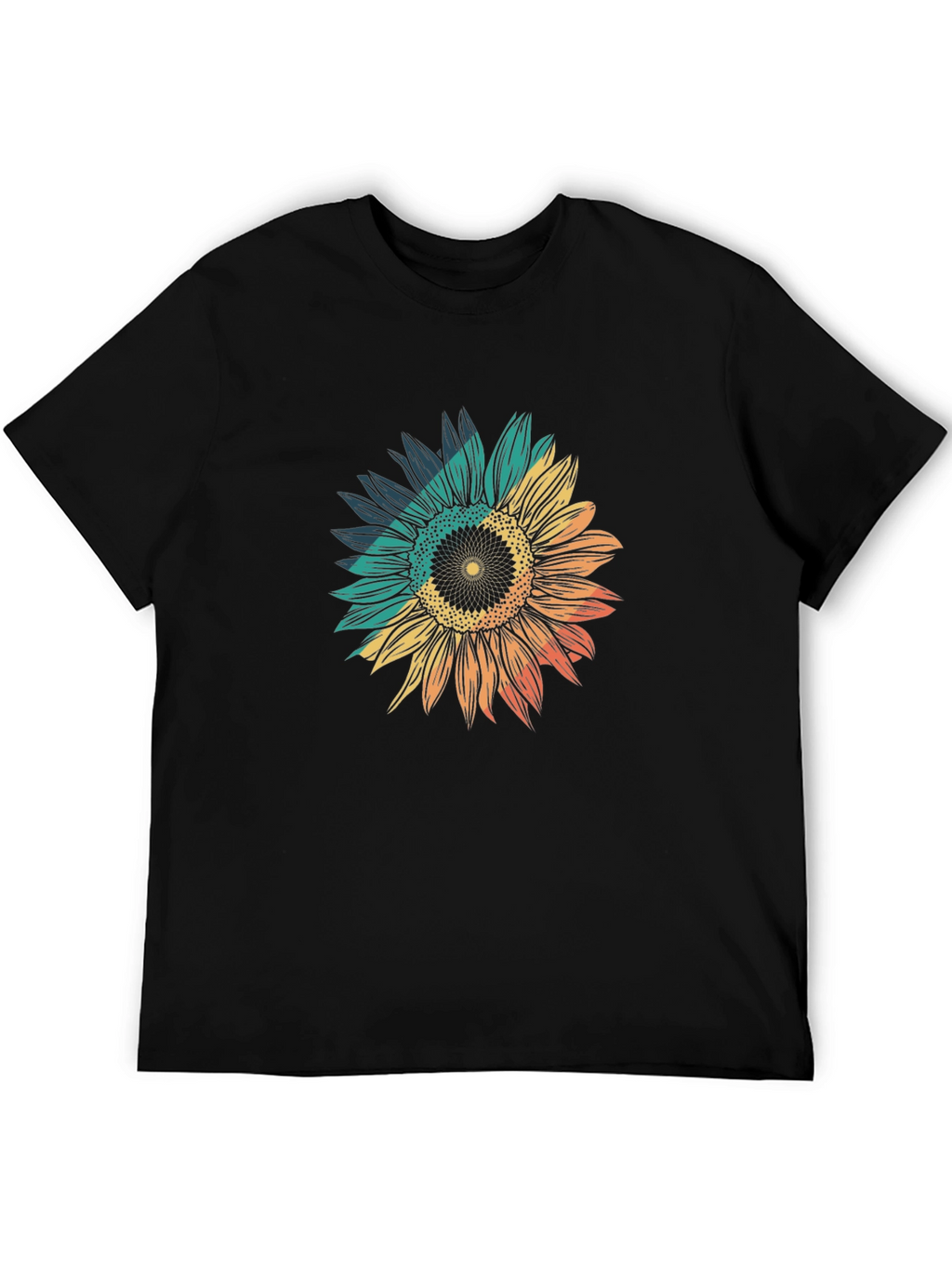 Sunflower Graphic Tee - Black Unisex T-Shirt