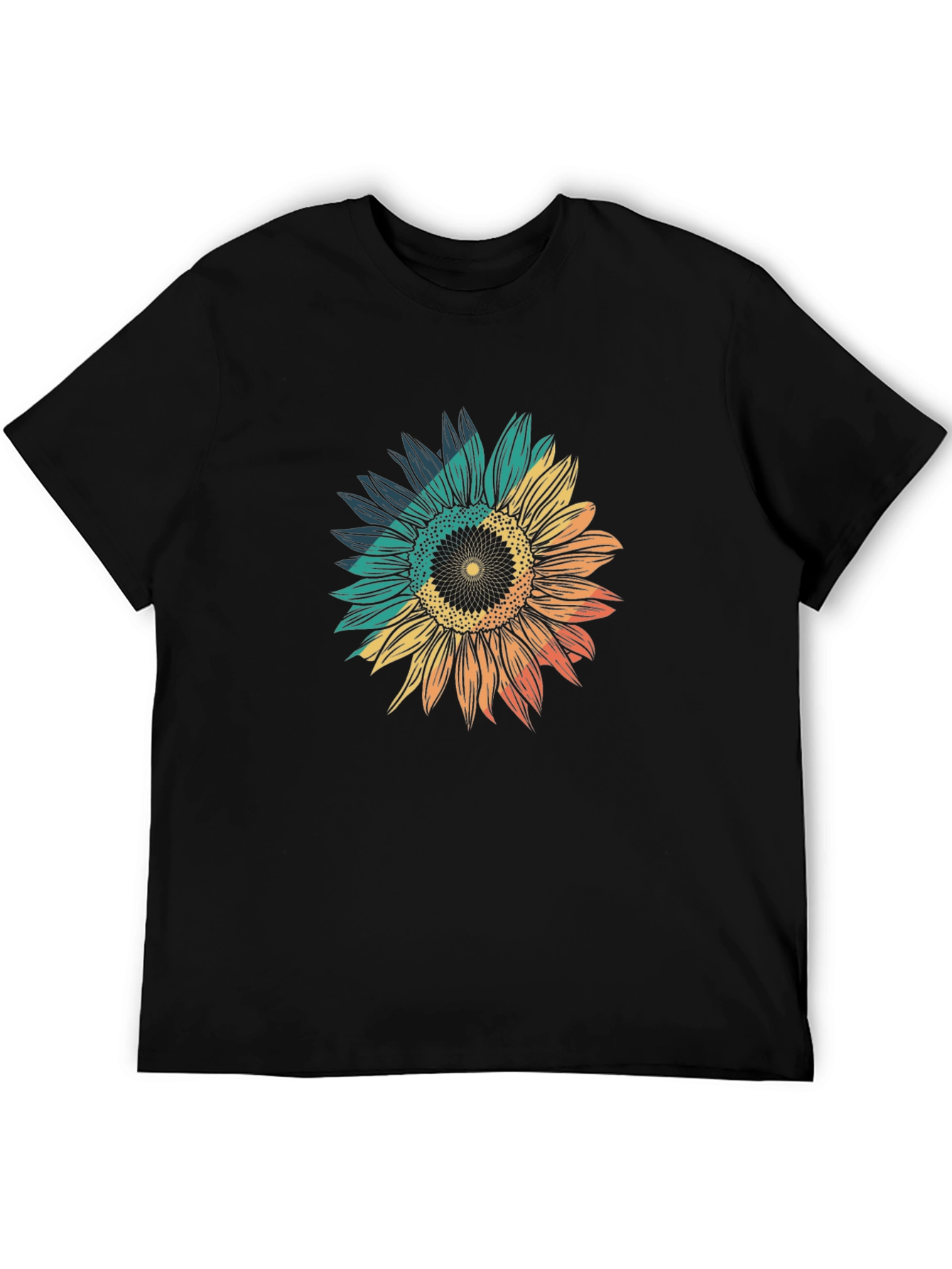 Sunflower Graphic Tee - Black Unisex T-Shirt