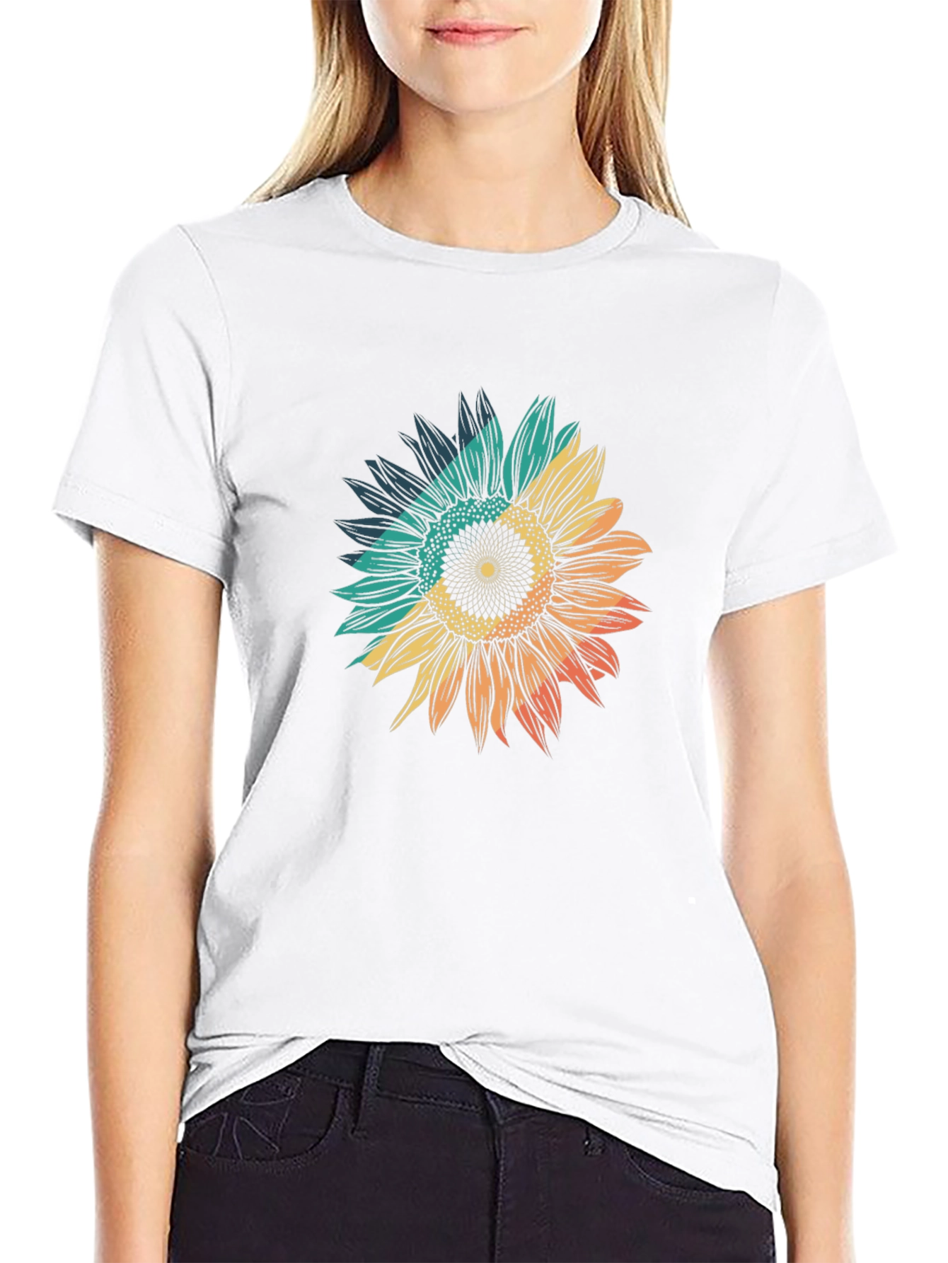 Sunflower Graphic Tee - Black Unisex T-Shirt