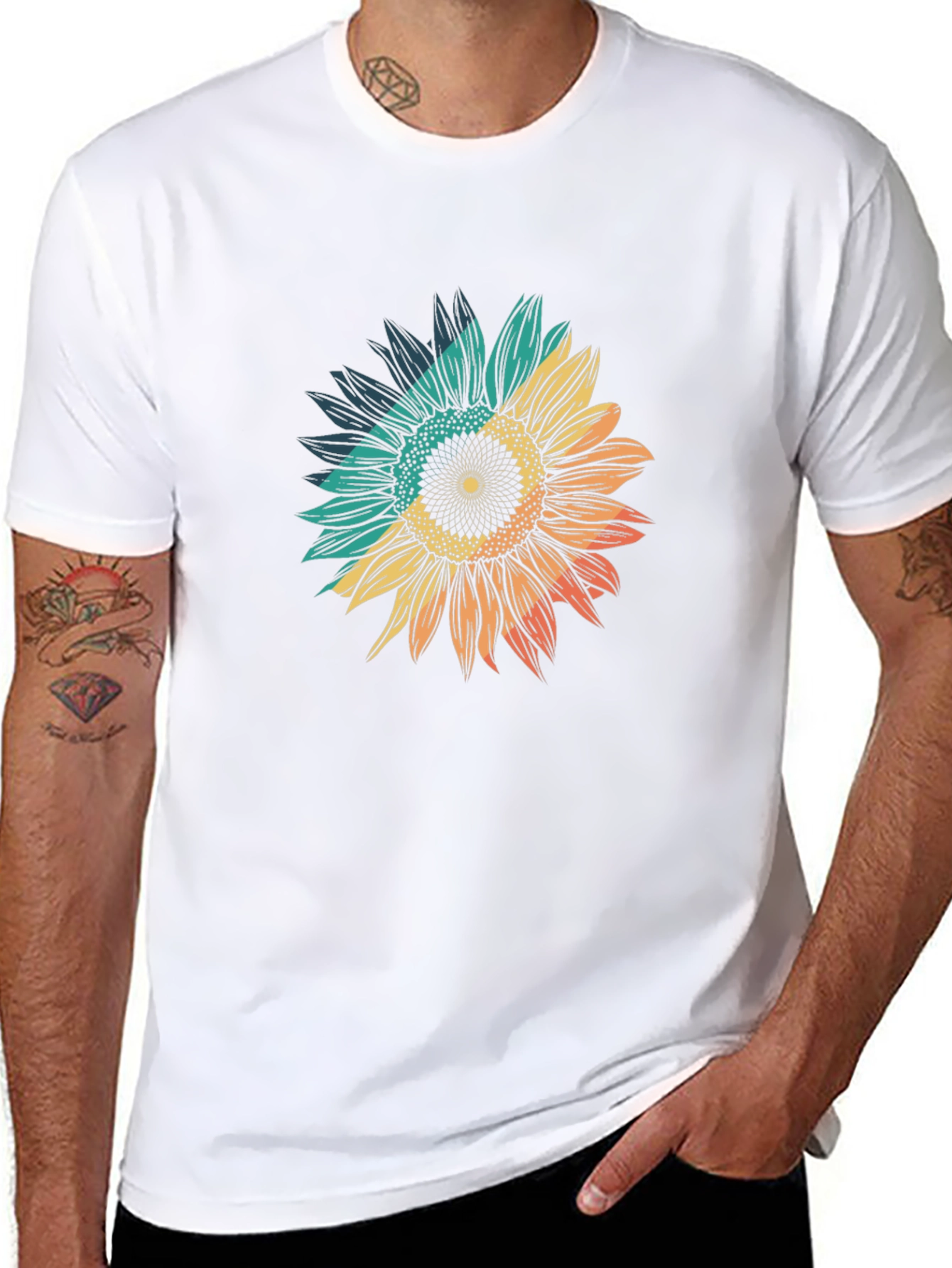 Sunflower Graphic Tee - Black Unisex T-Shirt