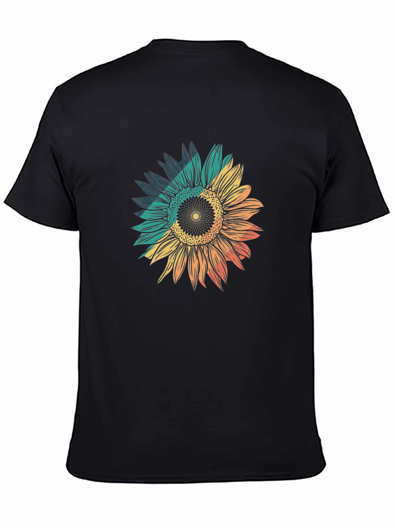 Sunflower Graphic Tee - Black Unisex T-Shirt