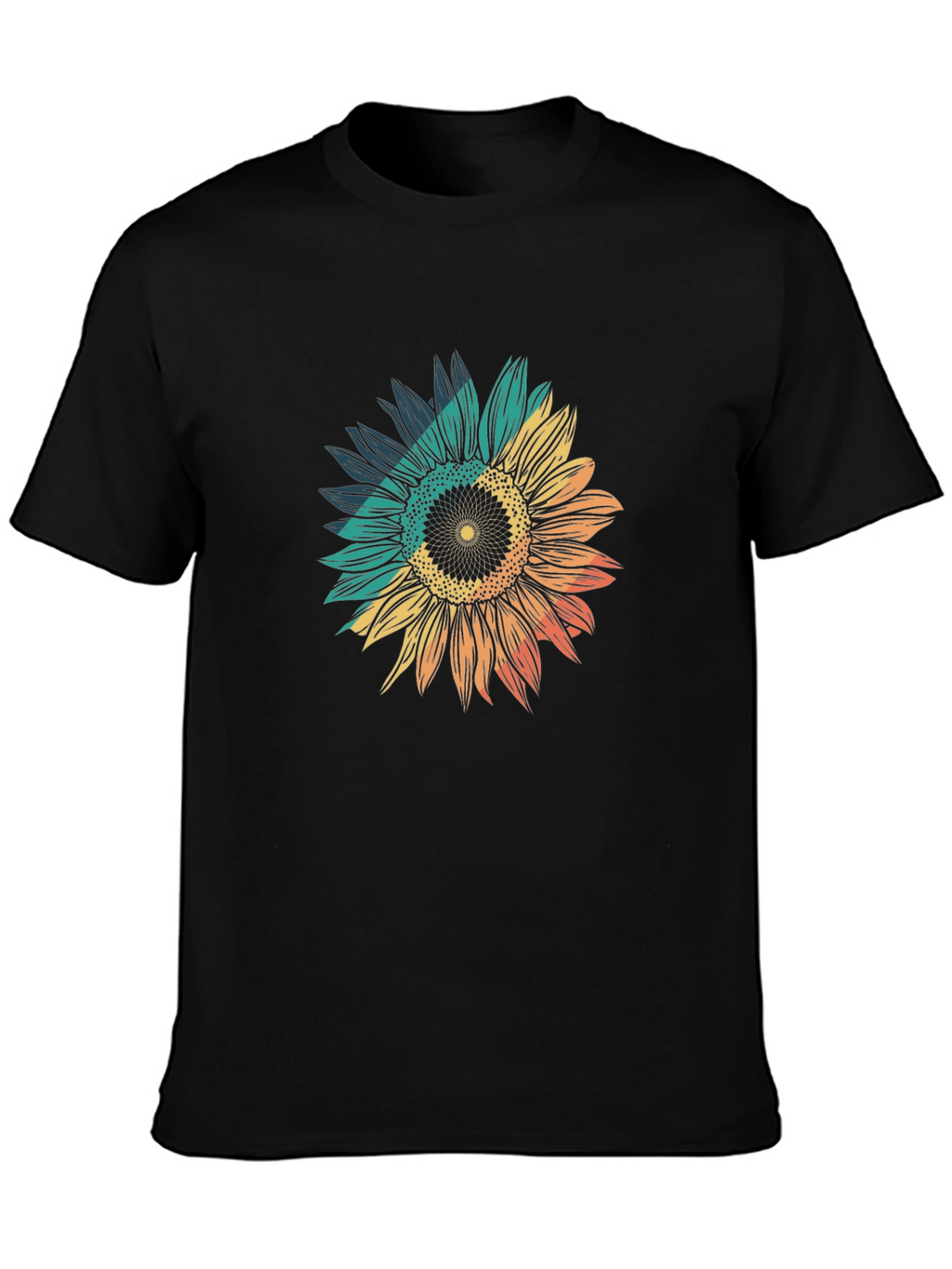 Sunflower Graphic Tee - Black Unisex T-Shirt