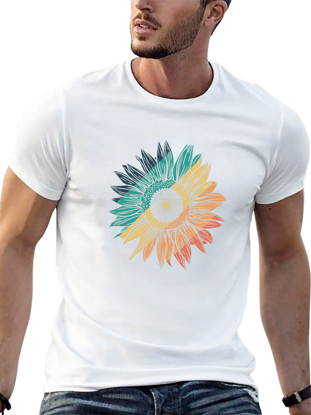Sunflower Graphic Tee - Black Unisex T-Shirt