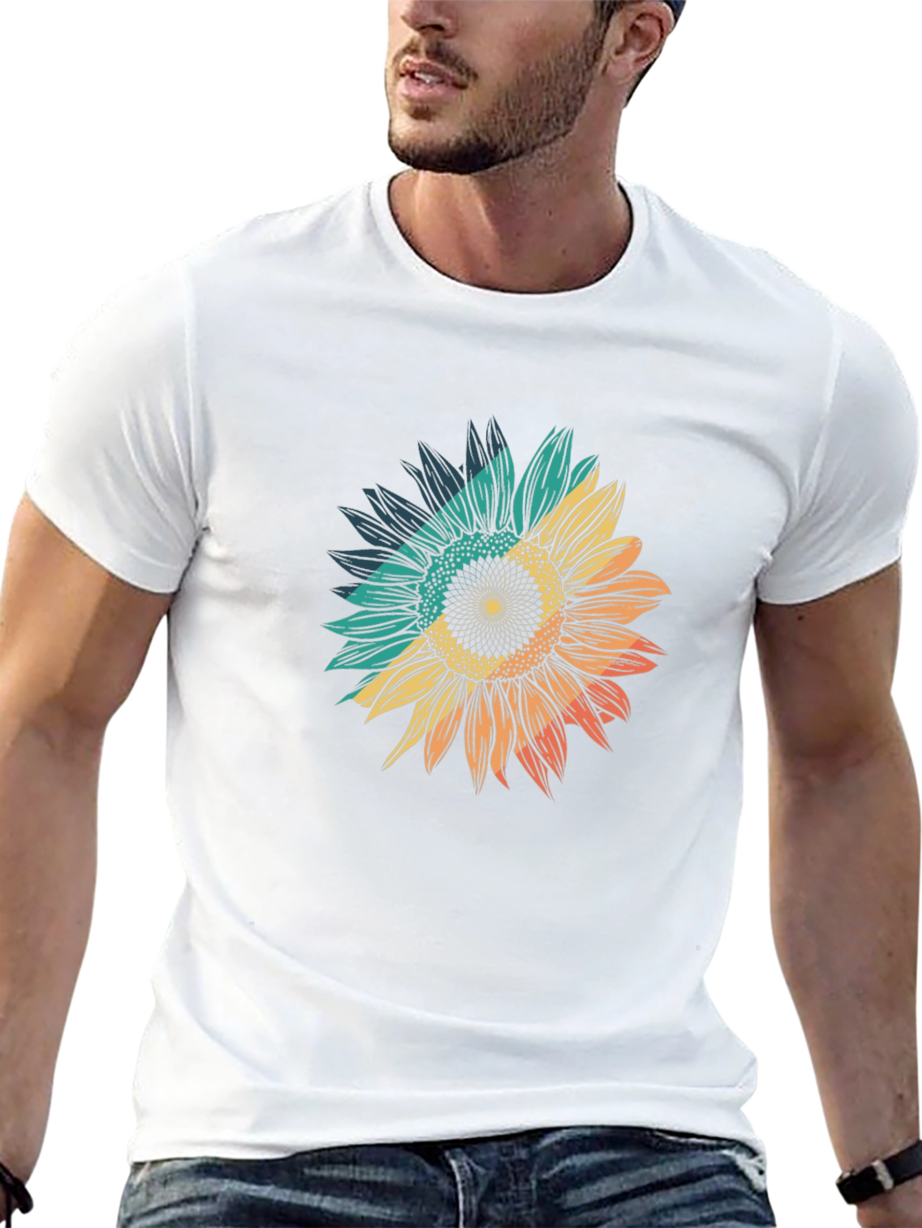 Sunflower Graphic Tee - Black Unisex T-Shirt
