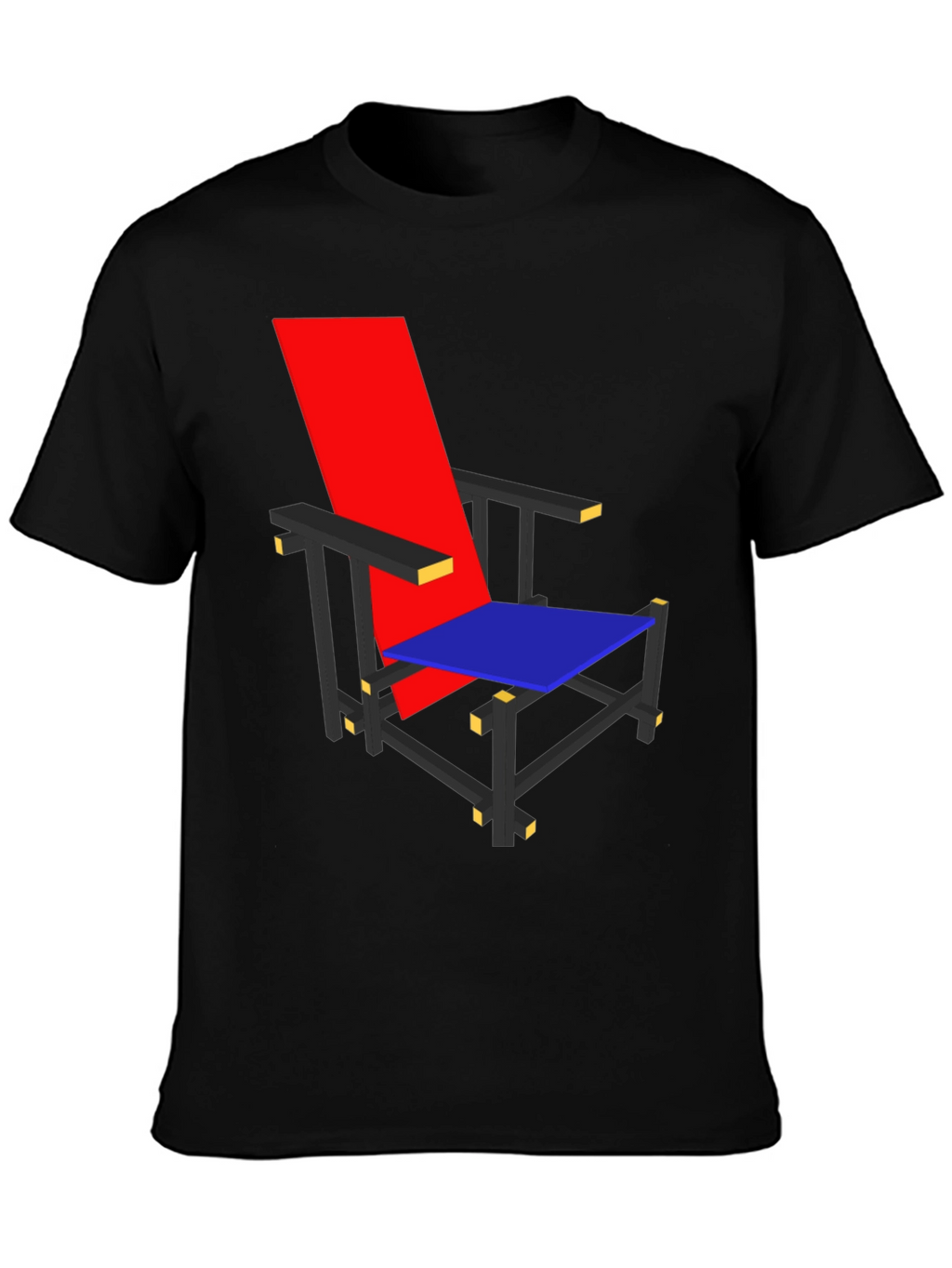De Stijl Chair T-Shirt - Modernist Art Tee