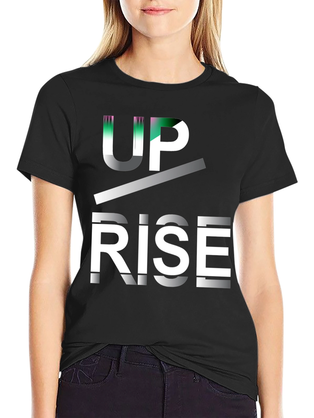 Up Rise Graphic Tee - Modern Design Bold Statement