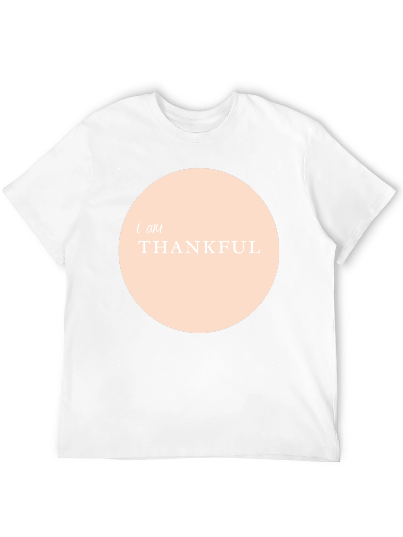 Thankful Graphic Tee - Black Crew Neck Shirt