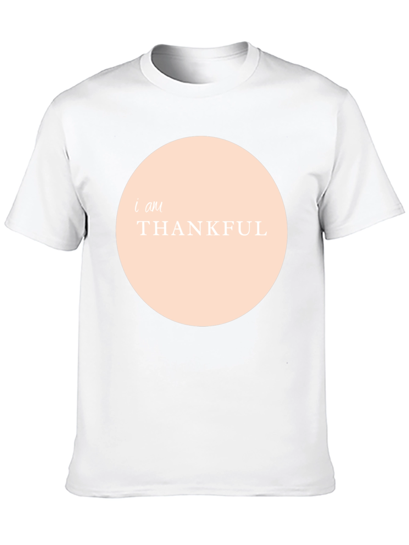 Thankful Graphic Tee - Black Crew Neck Shirt