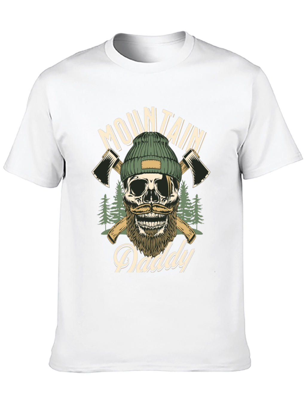 Mountain Daddy Skull Graphic T-Shirt