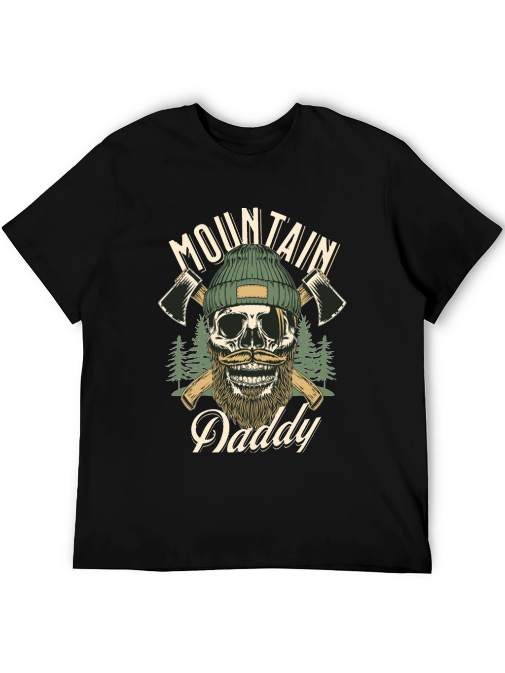 Mountain Daddy Skull Graphic T-Shirt