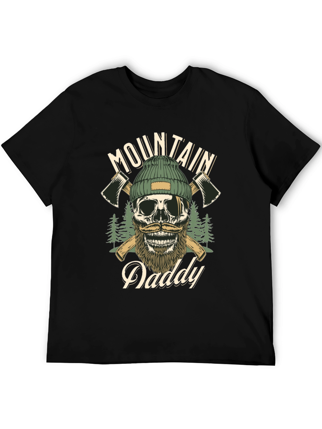 Mountain Daddy Skull Graphic T-Shirt