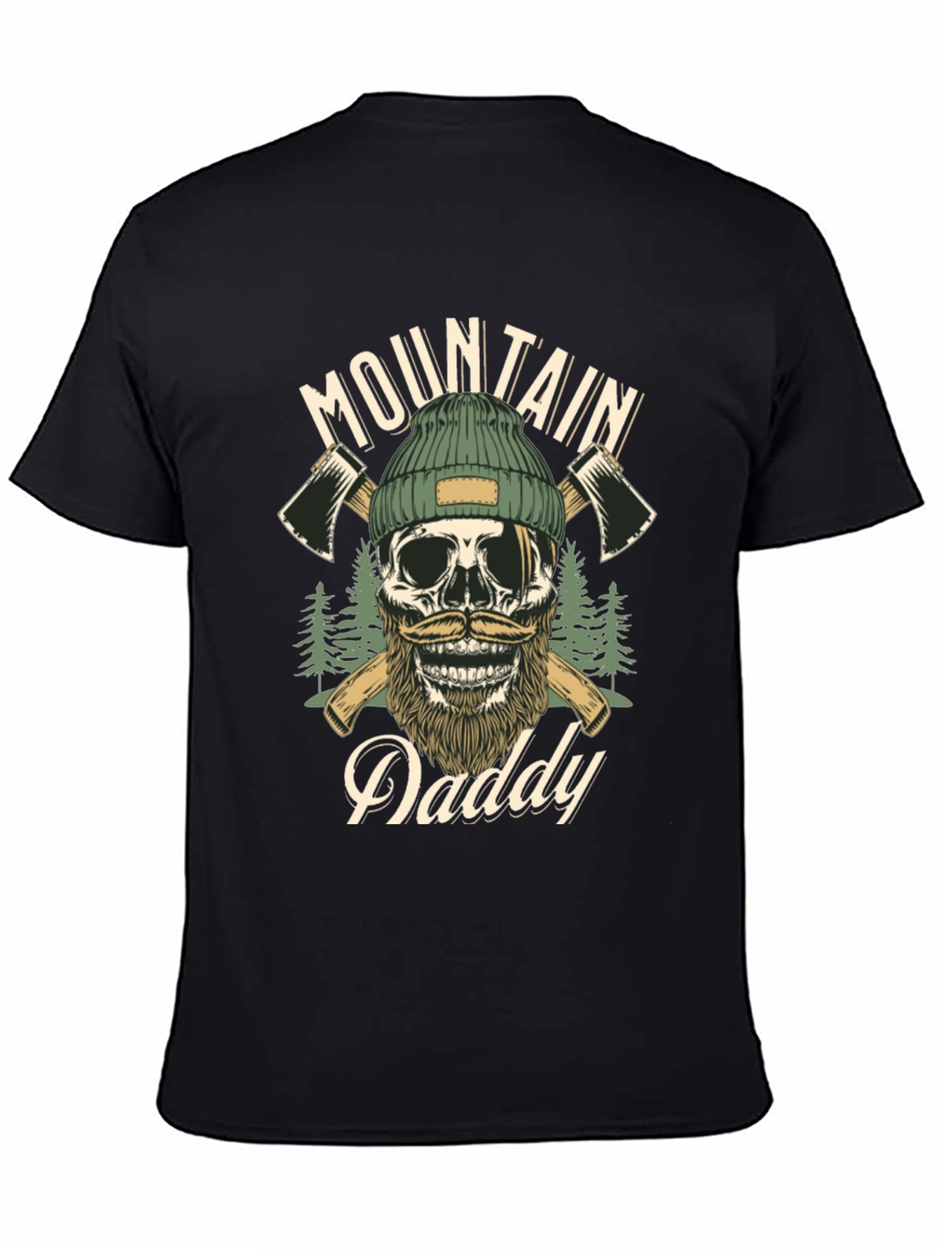 Mountain Daddy Skull Graphic T-Shirt