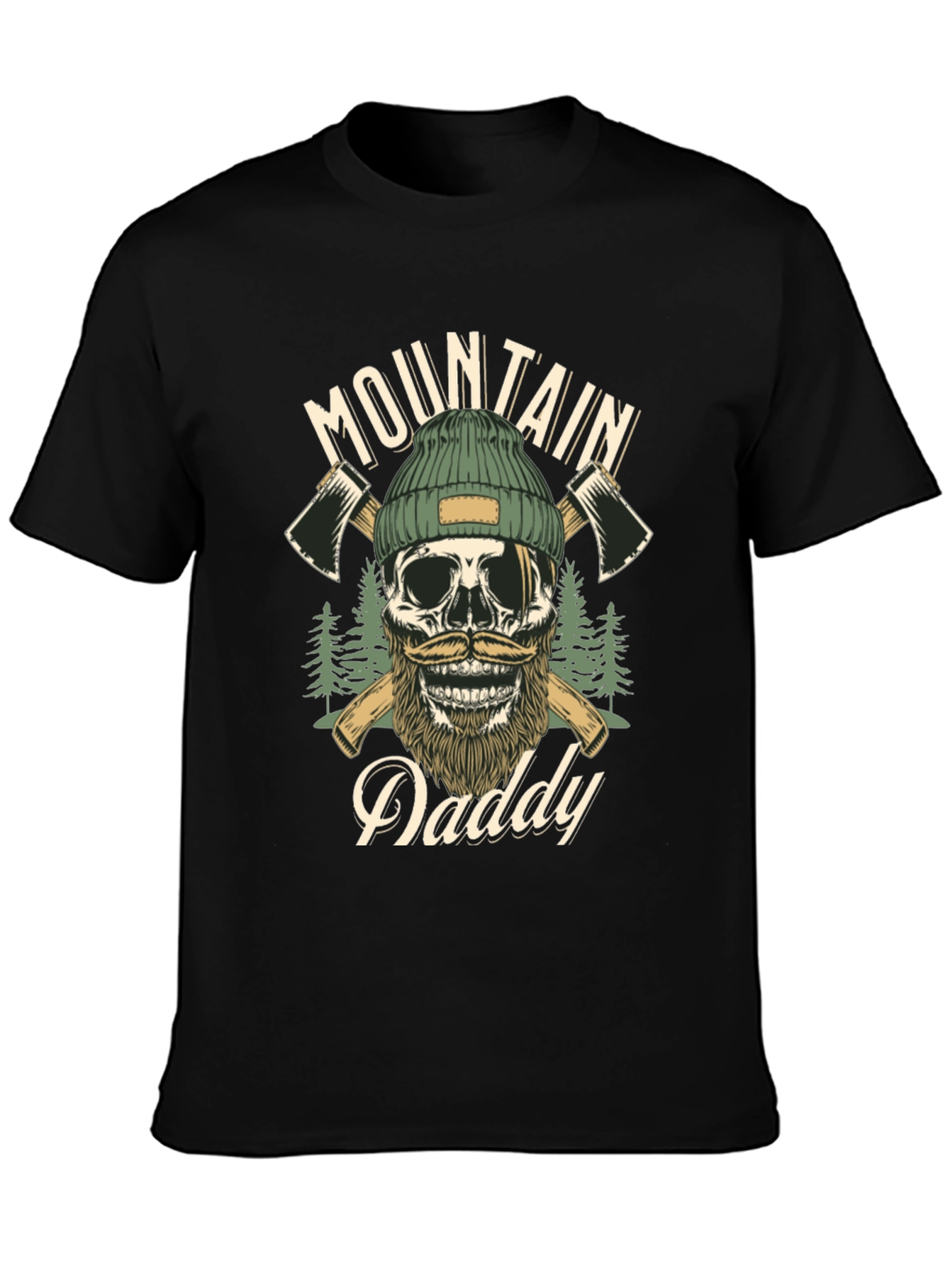 Mountain Daddy Skull Graphic T-Shirt