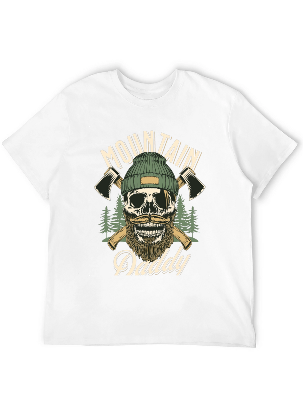 Mountain Daddy Skull Graphic T-Shirt
