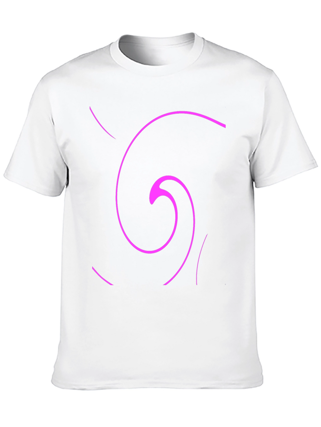 Abstract Swirl Graphic Tee - Casual Black T-Shirt