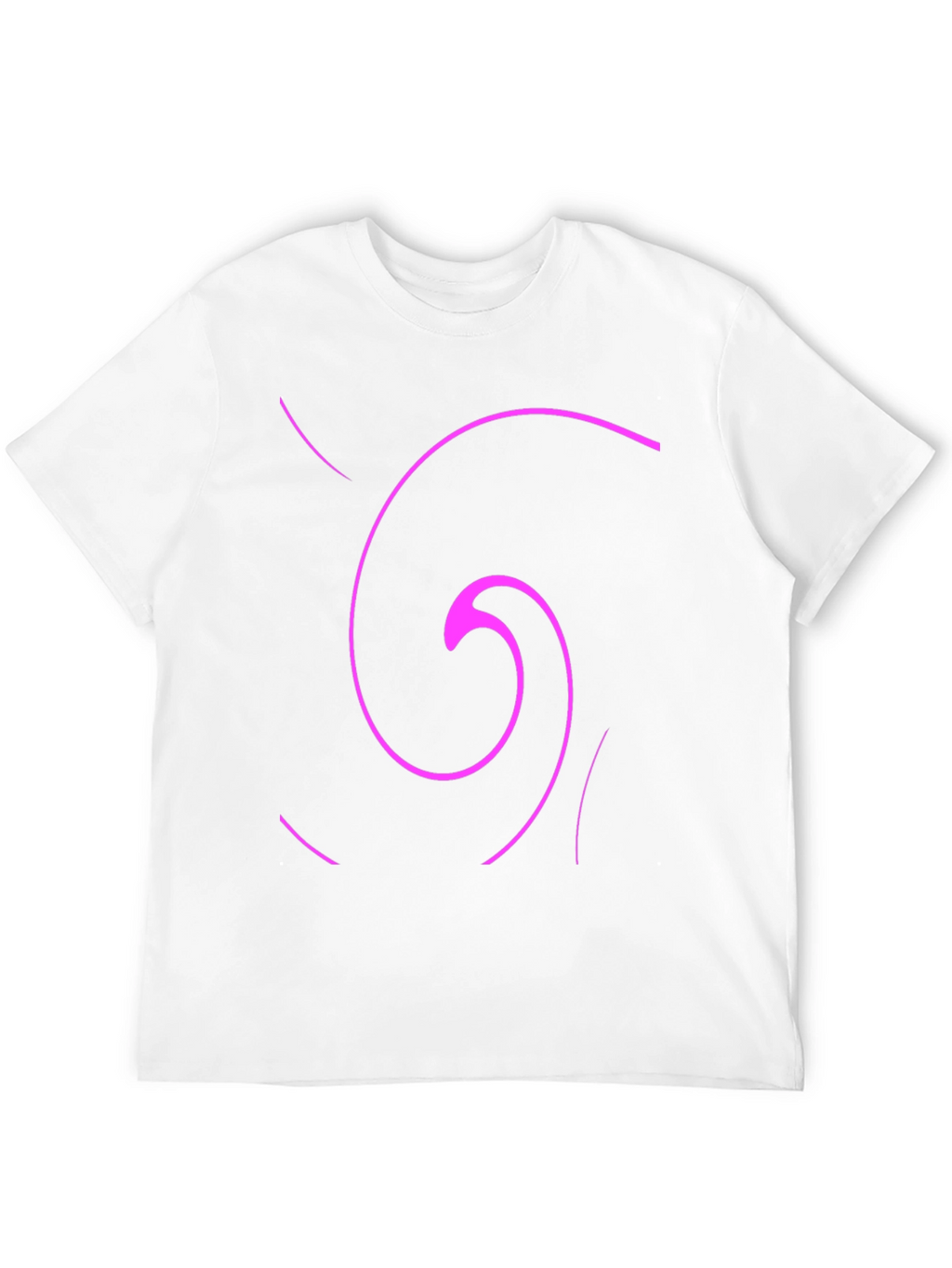 Abstract Swirl Graphic Tee - Casual Black T-Shirt