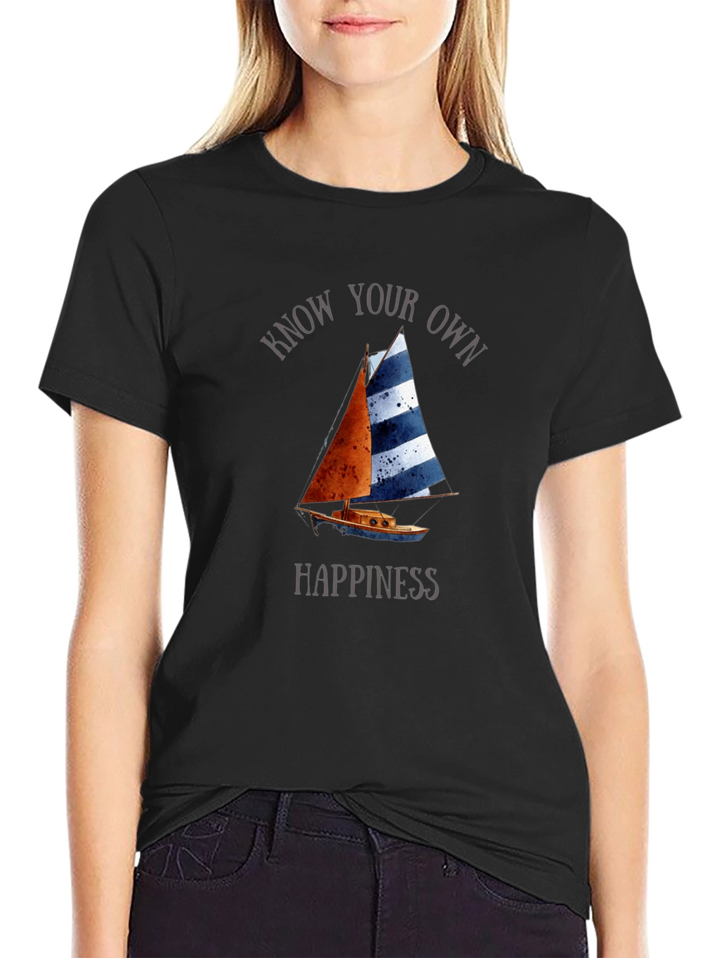 Know Your Own Happiness Sailboat T-Shirt
