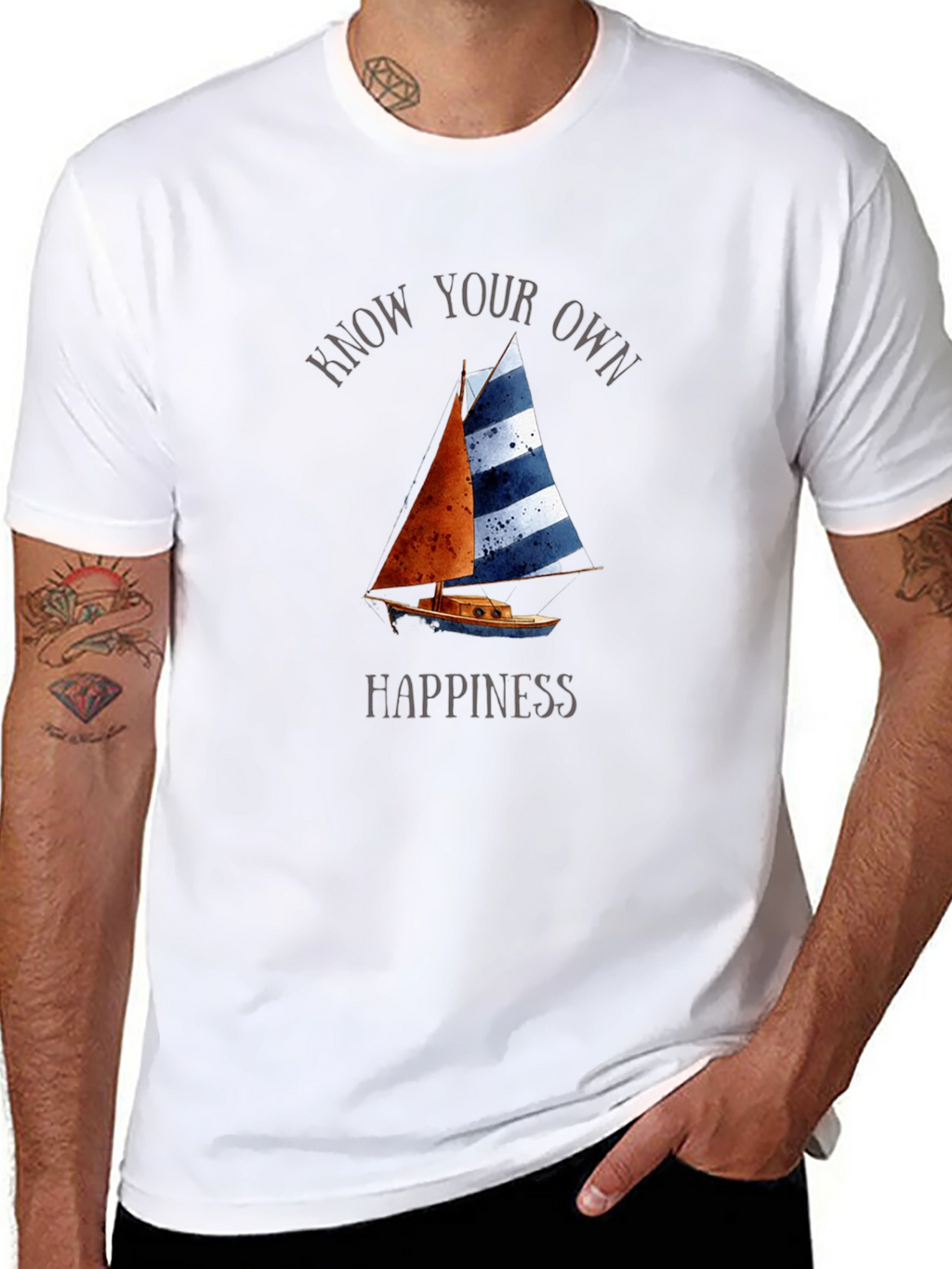 Know Your Own Happiness Sailboat T-Shirt