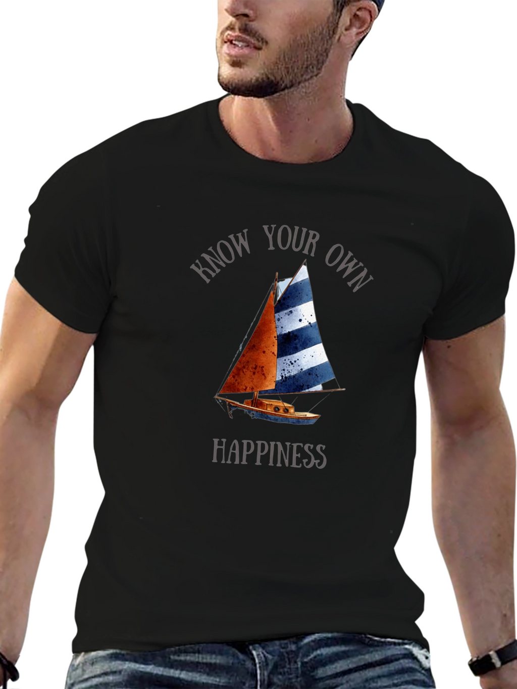 Know Your Own Happiness Sailboat T-Shirt