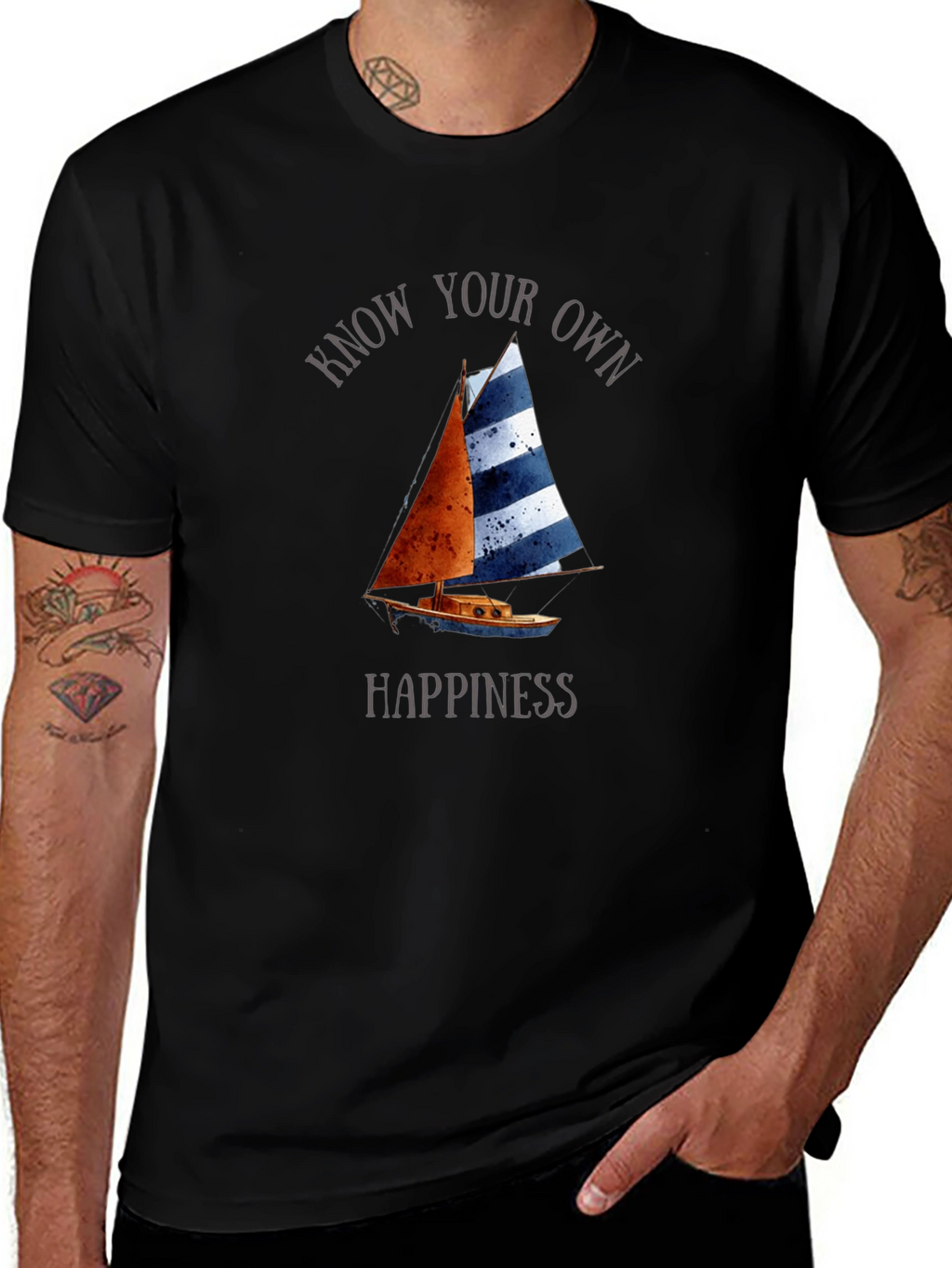 Know Your Own Happiness Sailboat T-Shirt