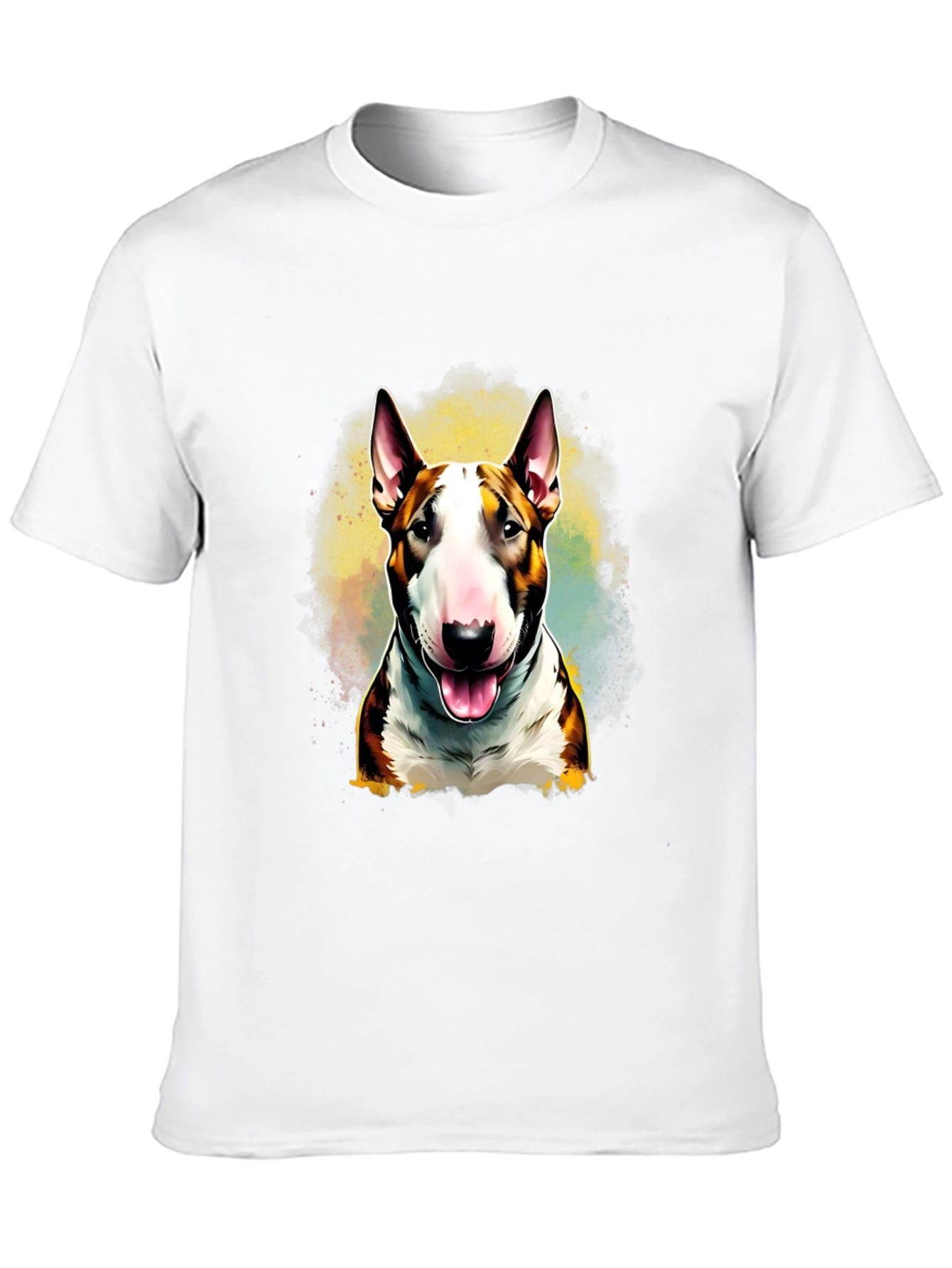 Bull Terrier T-Shirt: Colorful Dog Design