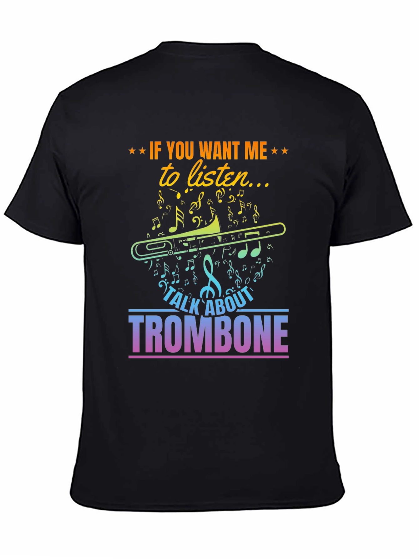 Talk Trombone Music T-Shirt - Listener Edition