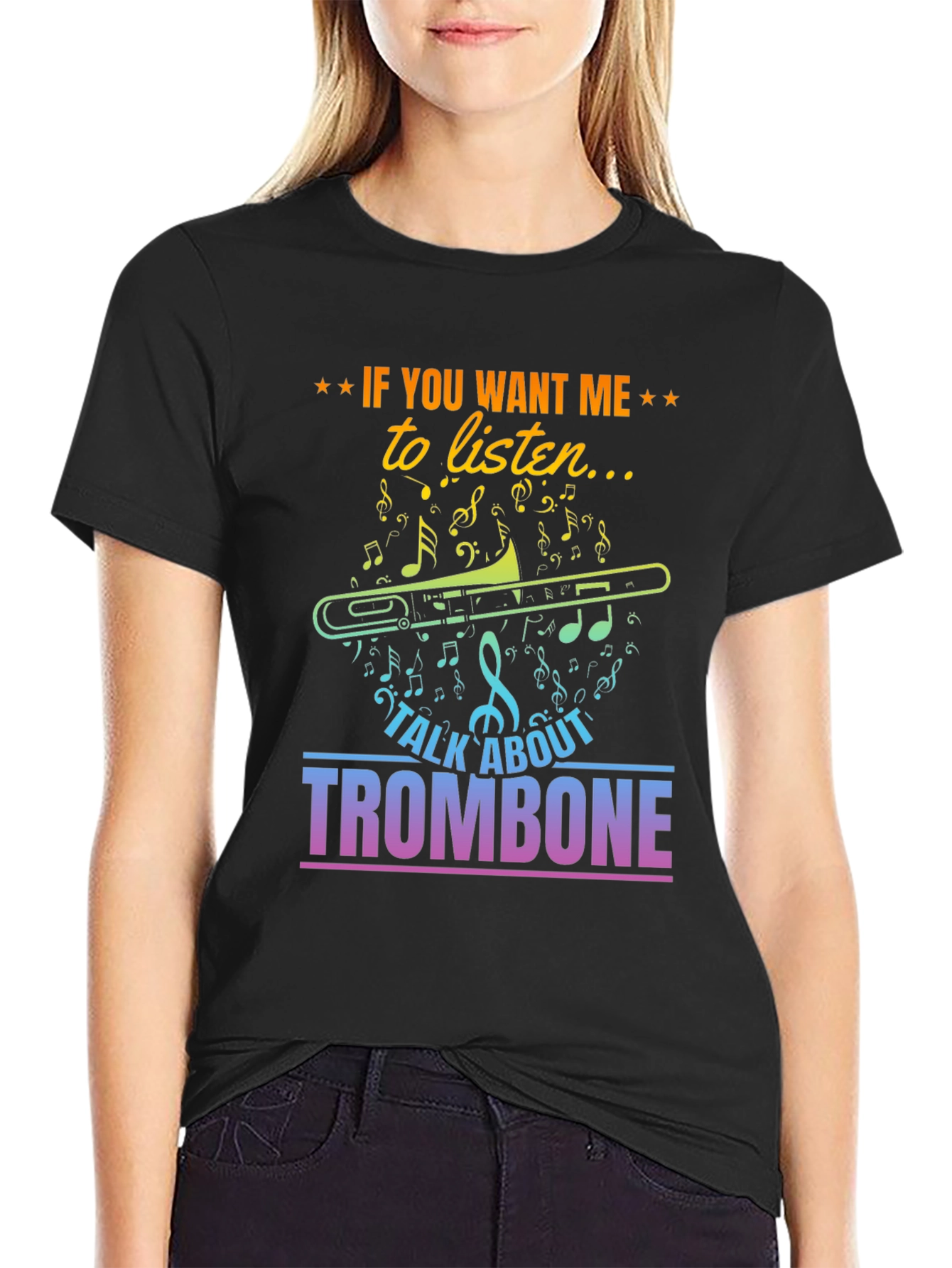 Talk Trombone Music T-Shirt - Listener Edition