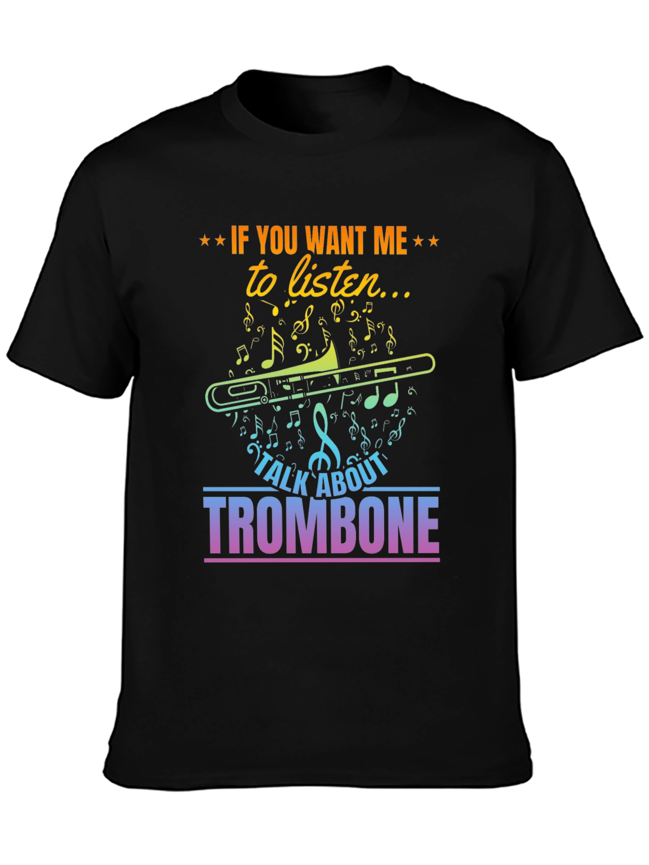 Talk Trombone Music T-Shirt - Listener Edition