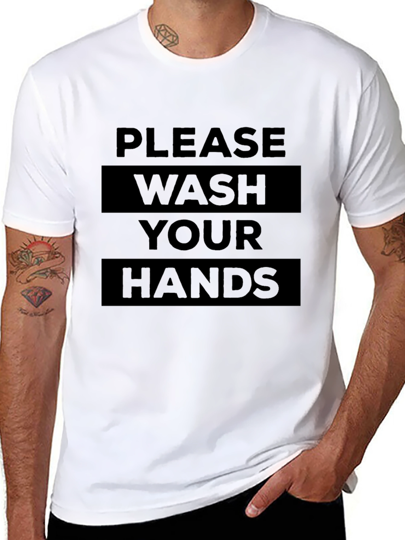 Please Wash Your Hands Graphic Tee
