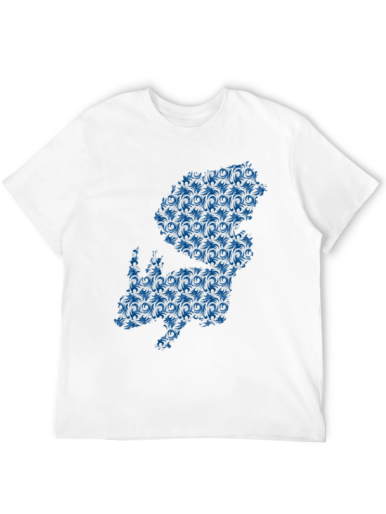 Floral Squirrel Graphic T-Shirt - Mens Black Tee