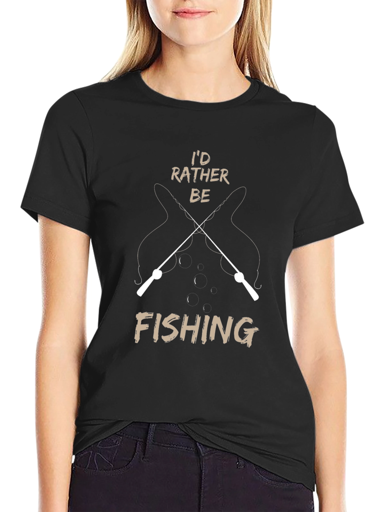 Id Rather Be Fishing Graphic T-Shirt