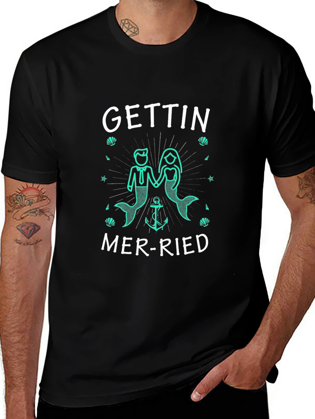 Gettin Mer-ried Unisex T-Shirt