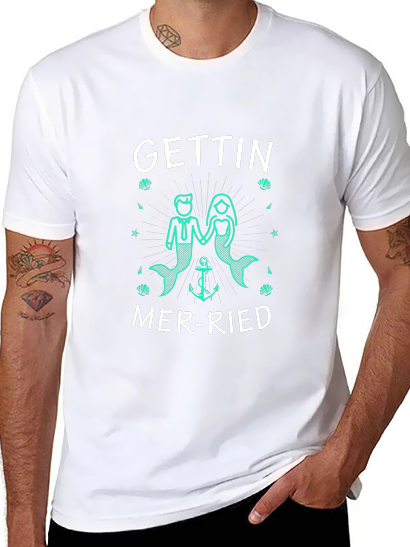Gettin Mer-ried Unisex T-Shirt