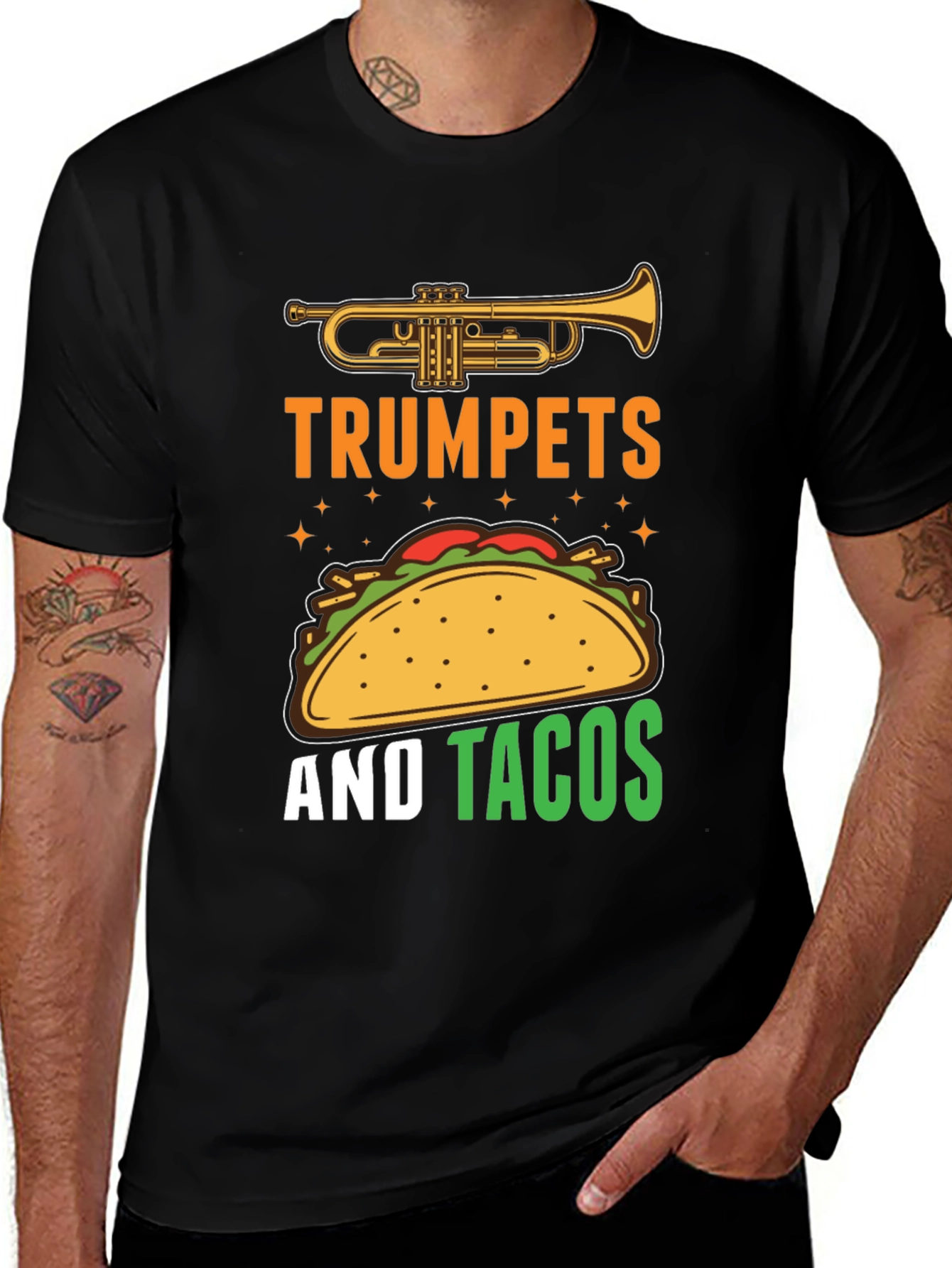 Trumpets and Tacos Graphic Tee