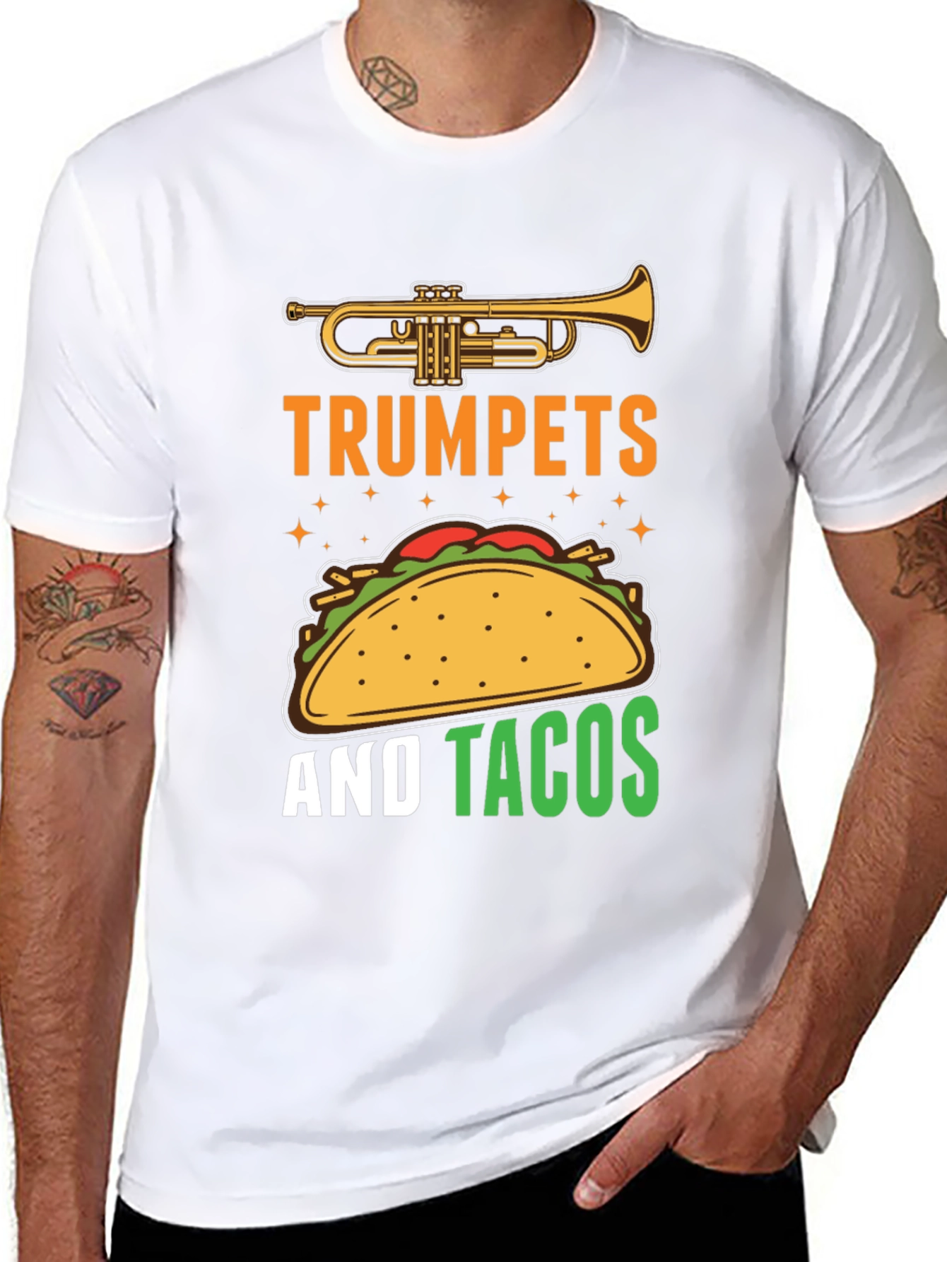 Trumpets and Tacos Graphic Tee