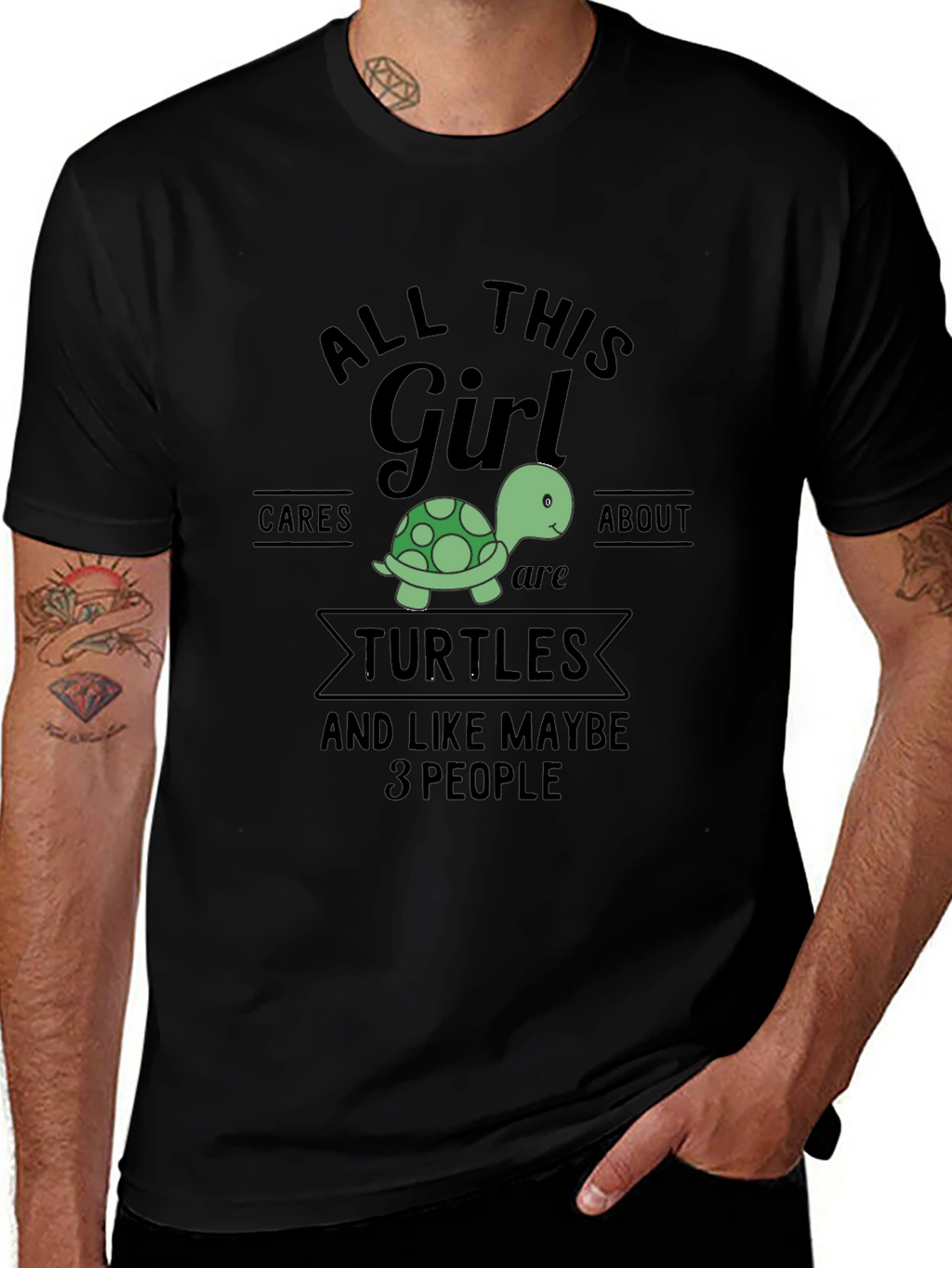 All This Girl Cares About Turtles T-Shirt