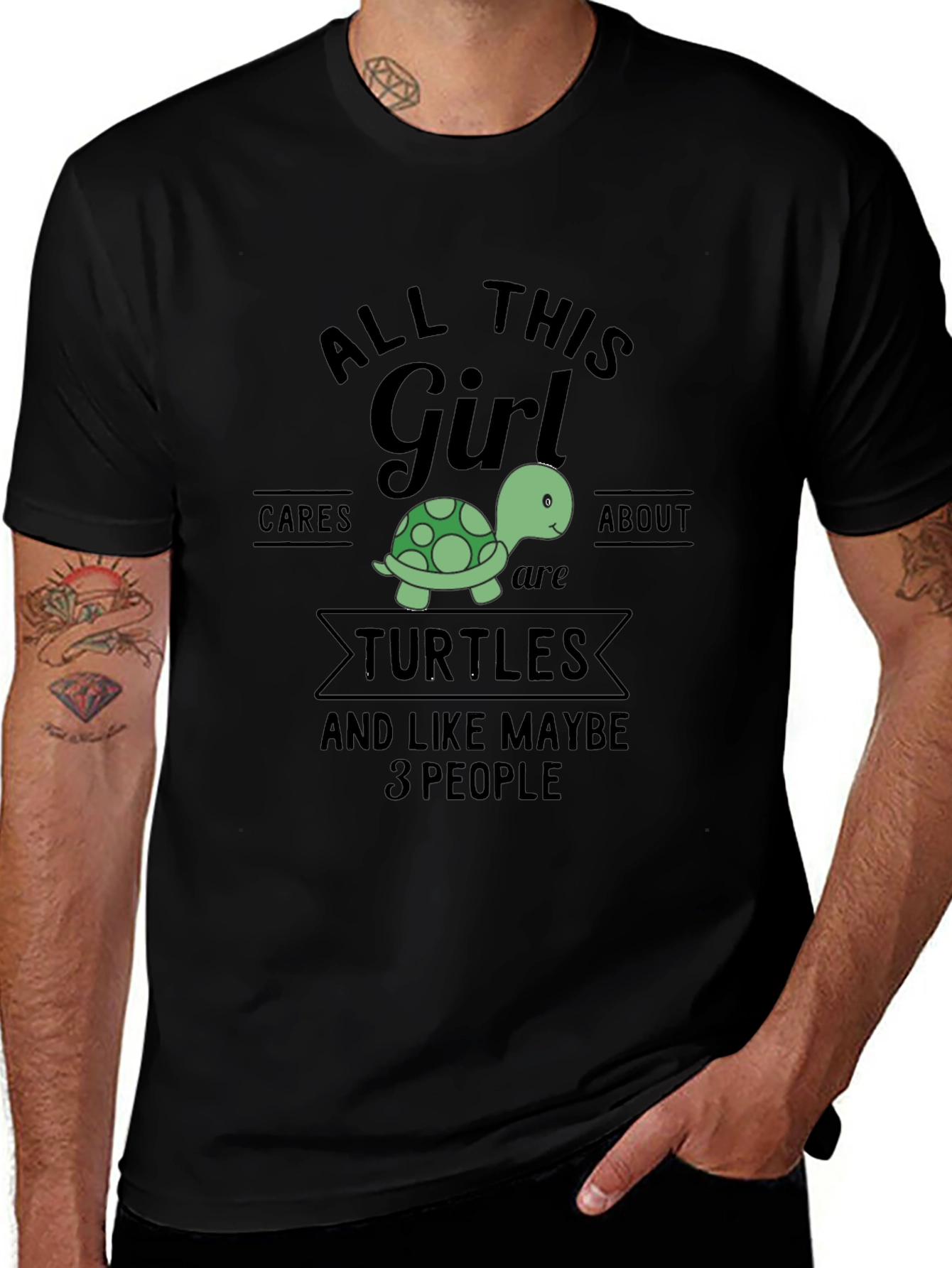 All This Girl Cares About Turtles T-Shirt
