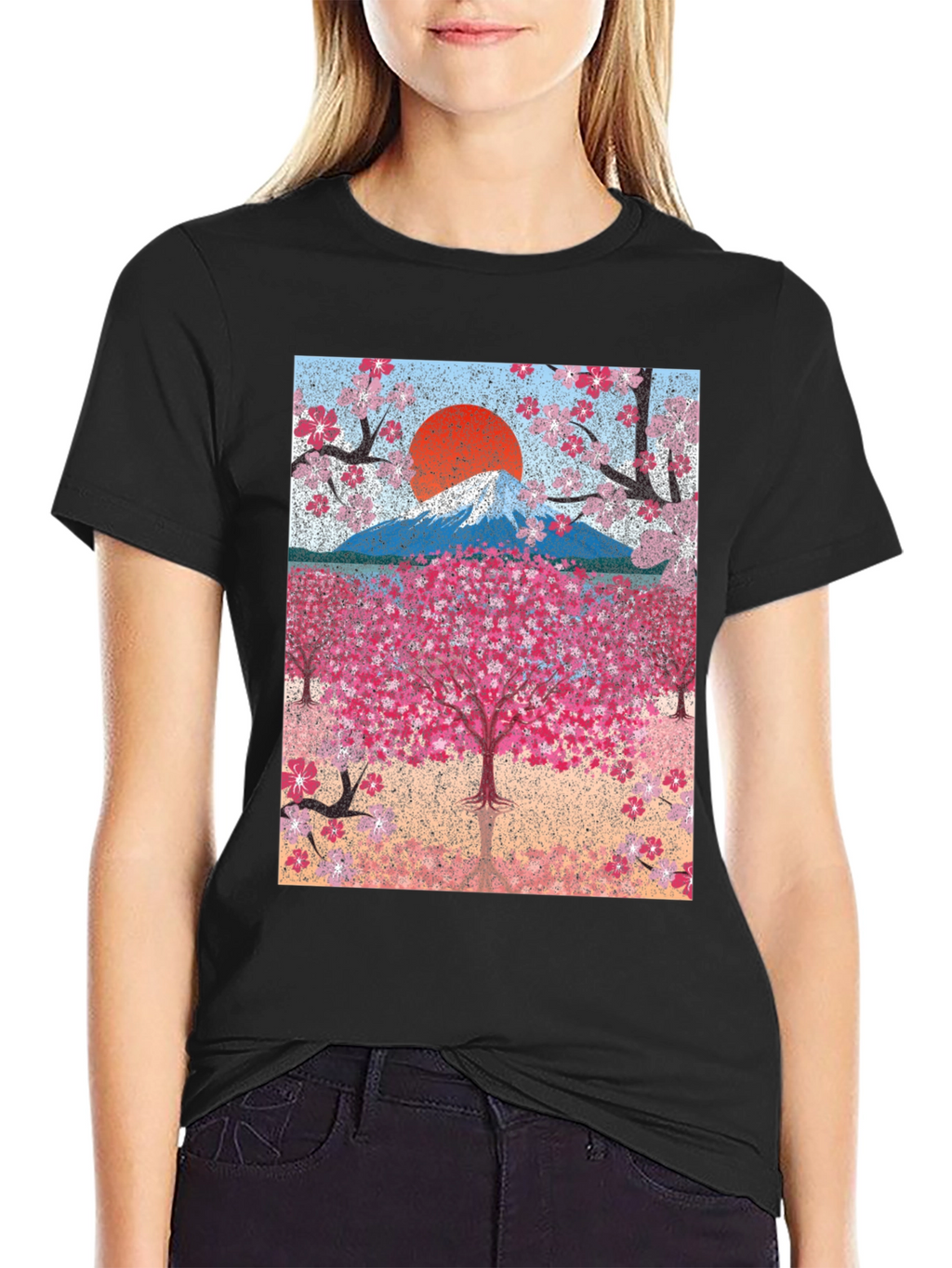 Cherry Blossom Mountain Graphic Tee