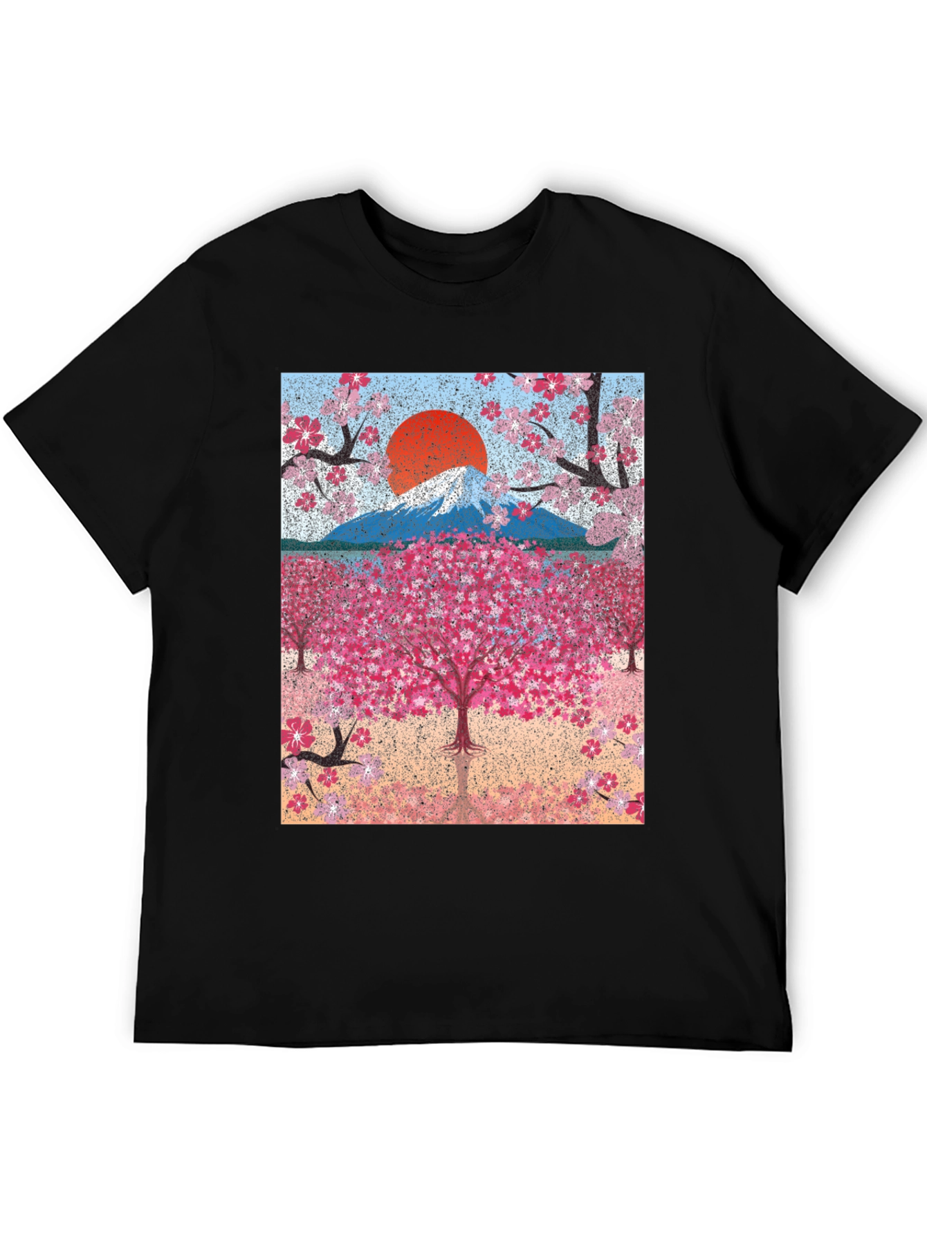 Cherry Blossom Mountain Graphic Tee
