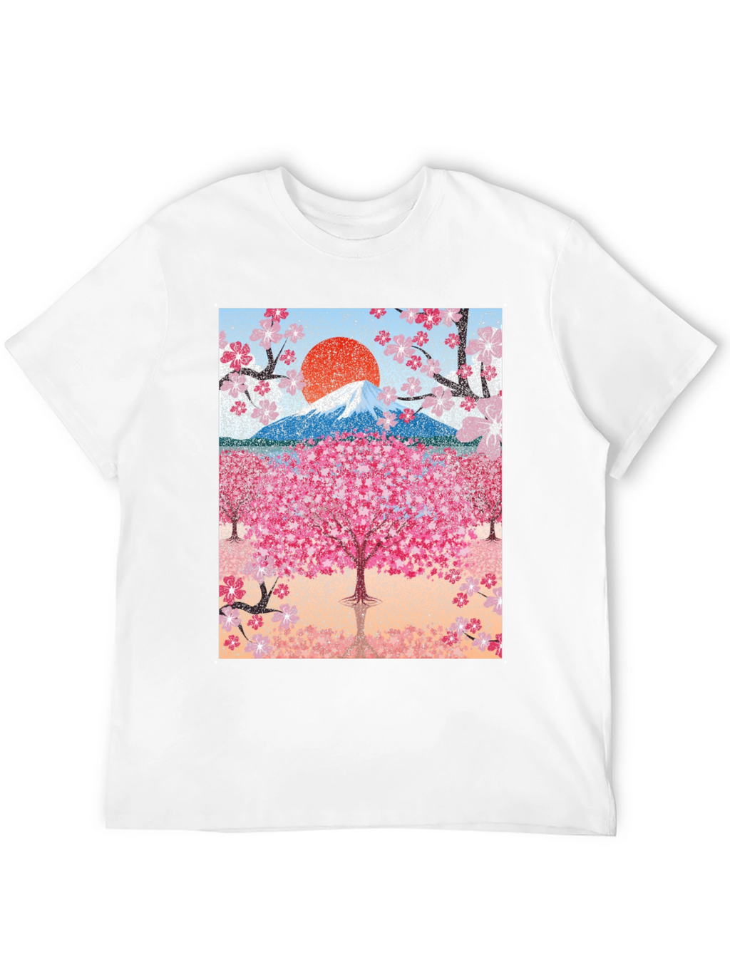 Cherry Blossom Mountain Graphic Tee