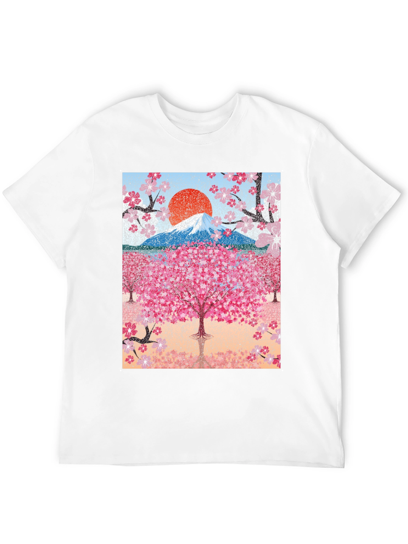 Cherry Blossom Mountain Graphic Tee