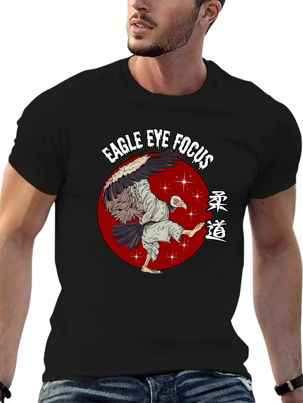 Eagle Eye Focus Karate Graphic T-Shirt