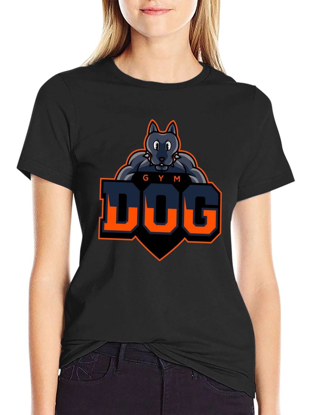 Gym Dog T-Shirt - Fitness Wolf Graphic Tee