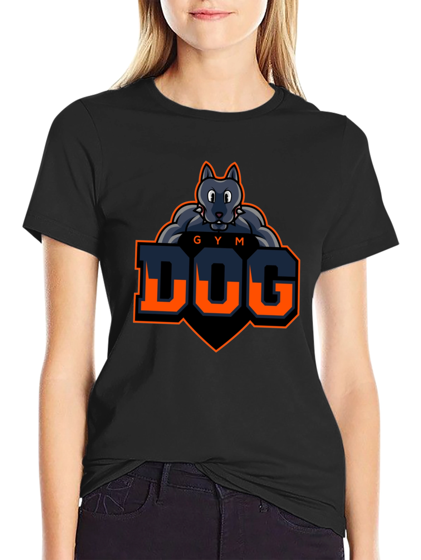 Gym Dog T-Shirt - Fitness Wolf Graphic Tee