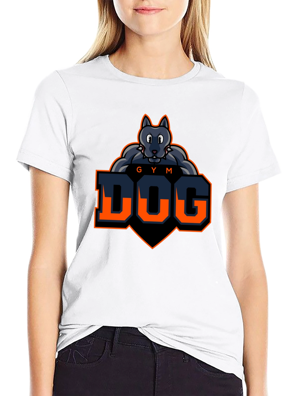 Gym Dog T-Shirt - Fitness Wolf Graphic Tee