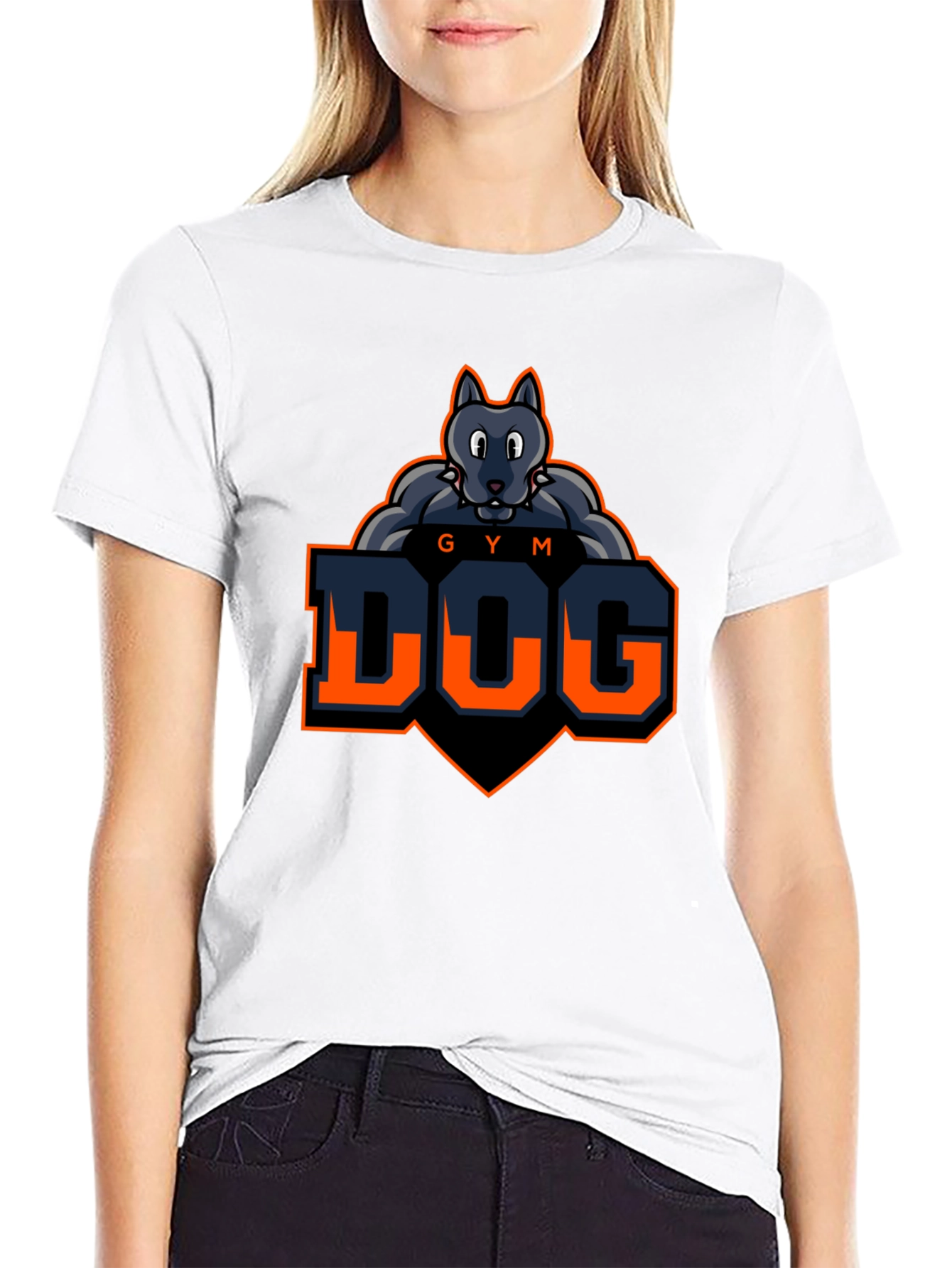 Gym Dog T-Shirt - Fitness Wolf Graphic Tee