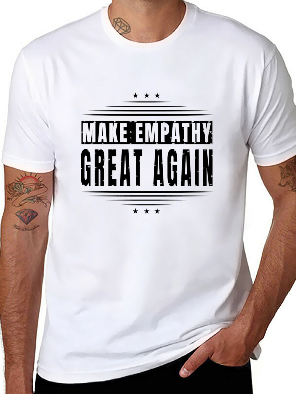 Make Empathy Great Again Black T-Shirt